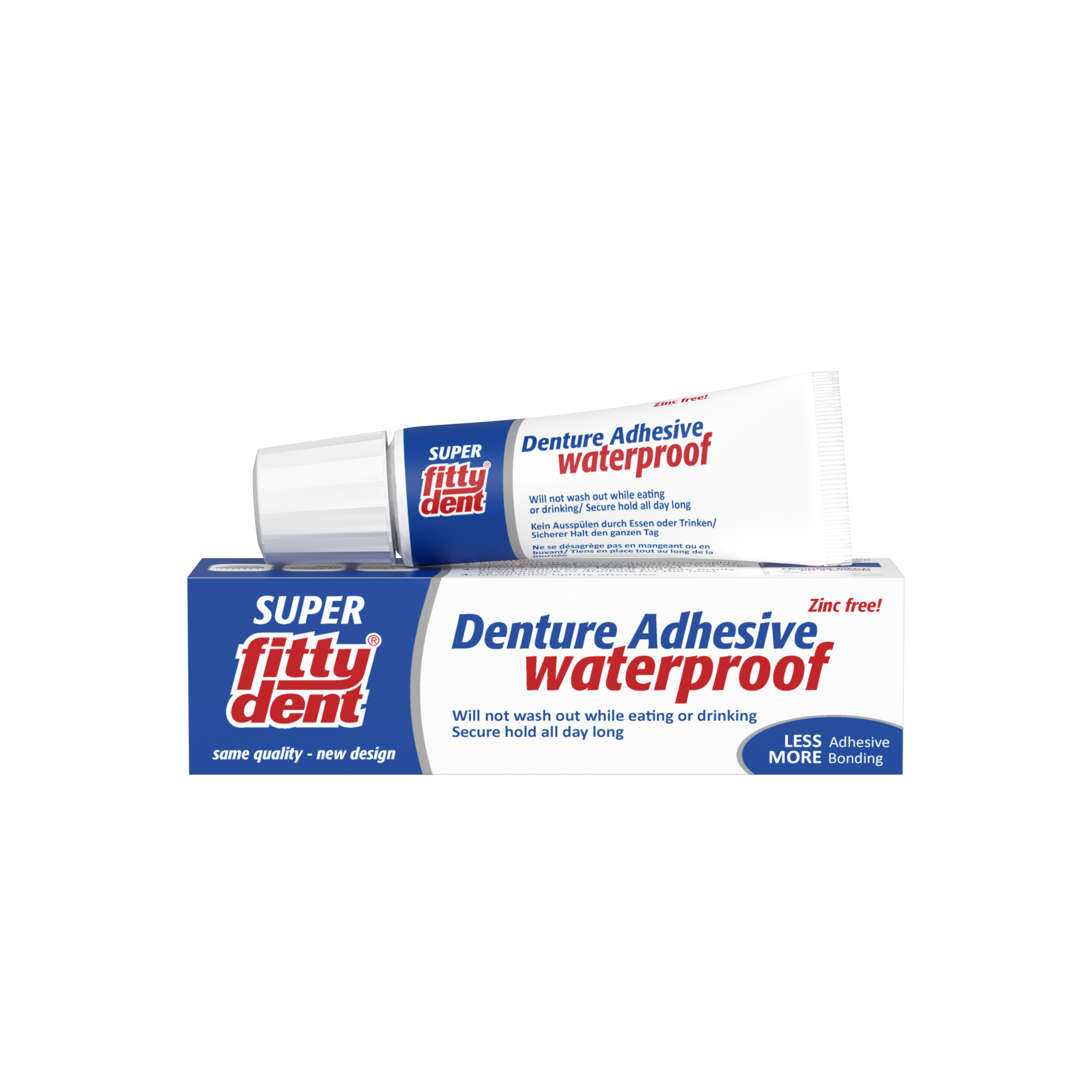 Fittydent denture adhesive cream 20g pack and tube