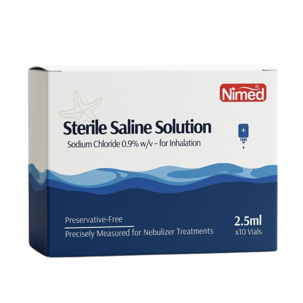 Nimed sterile saline solution 2.5ml pack