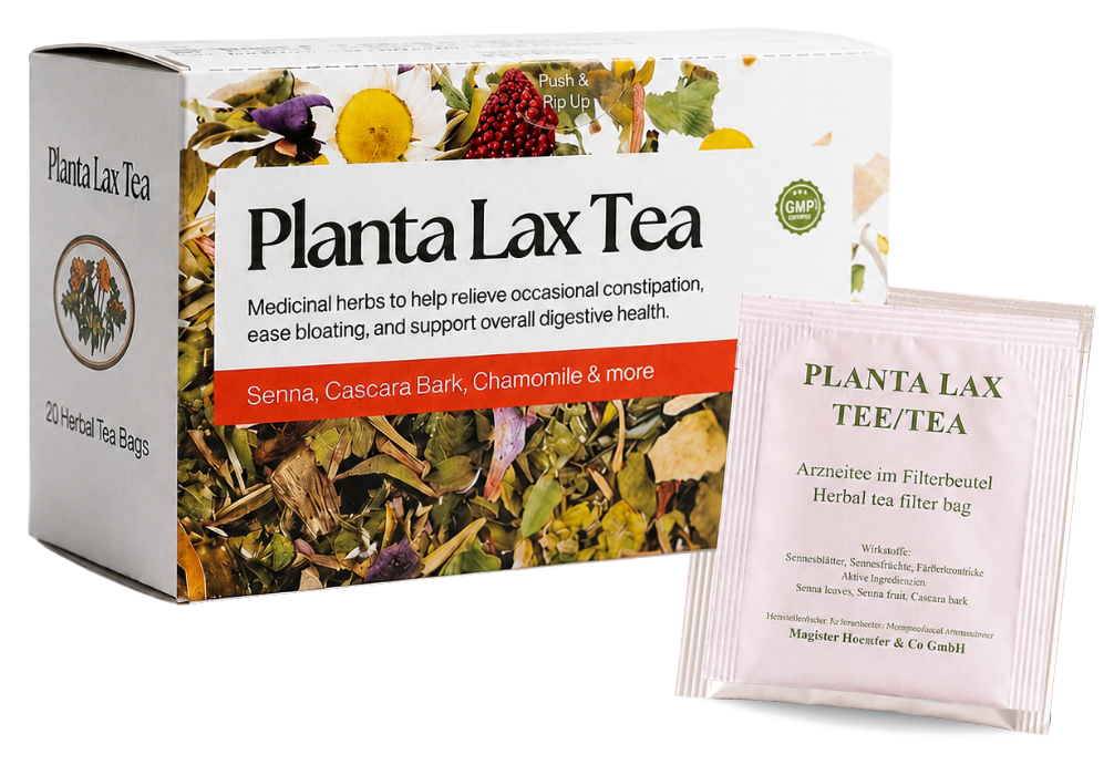 Planta Lax Tea box and sachet